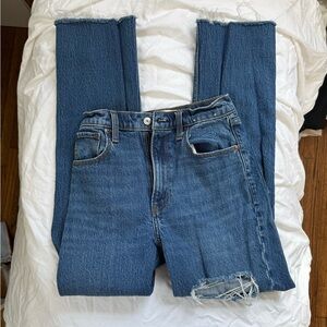 Abercrombie Ultra High Rise 90s Straight Jeans - Size 24